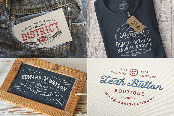 80 Modern Vintage Logos vol 2 in Logo Templates - product preview 7