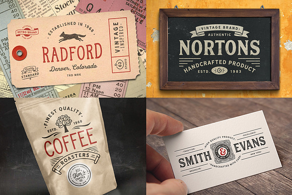 80 Modern Vintage Logos vol 2 in Logo Templates - product preview 8