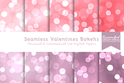Seamless Valentines Bokehs