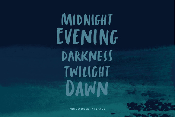Indigo Dusk in Script Fonts - product preview 1