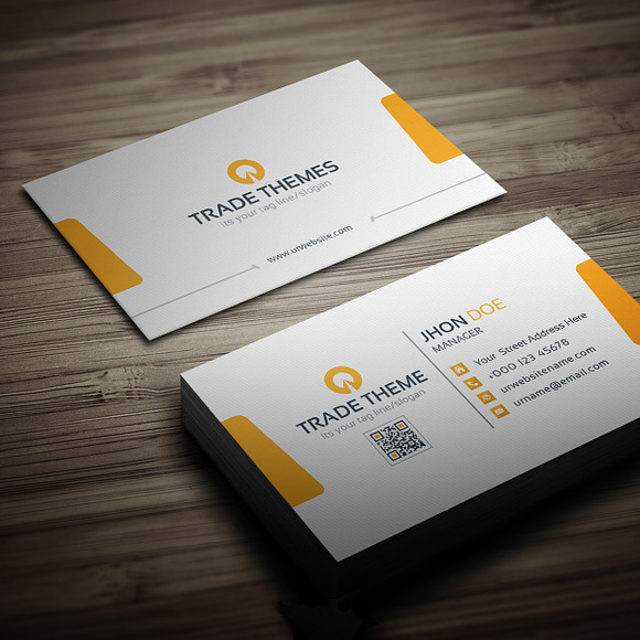 Trade Theme Business Card in Business Card Templates - product preview 1