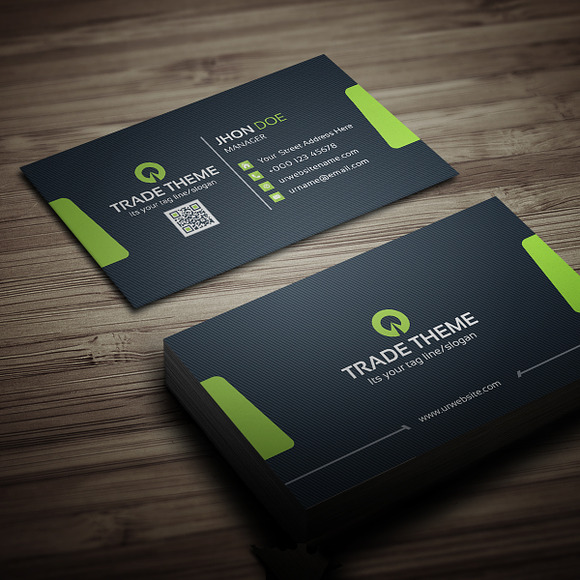 Trade Theme Business Card in Business Card Templates - product preview 5