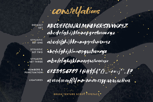 Constellations Textured Script in Script Fonts - product preview 1