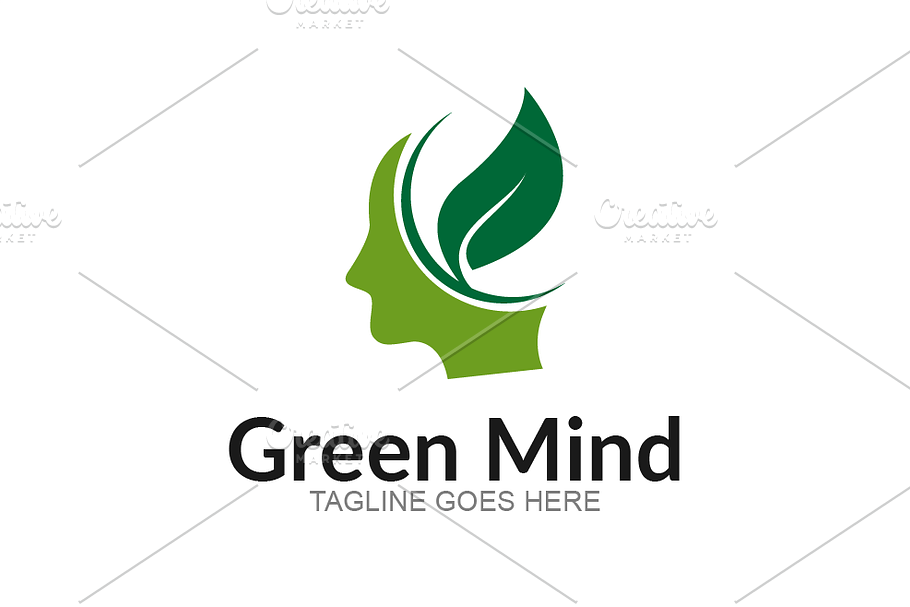 Green Mind Logo in Logo Templates - product preview 8
