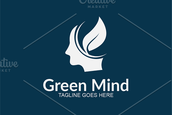 Green Mind Logo in Logo Templates - product preview 1