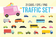 "Traffic" cars set