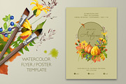 Watercolor Autumn Flyer / Poster