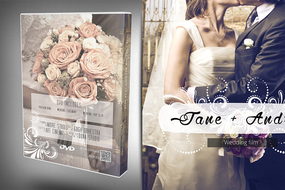 Elegant Wedding DVD Cover in Templates - product preview 1