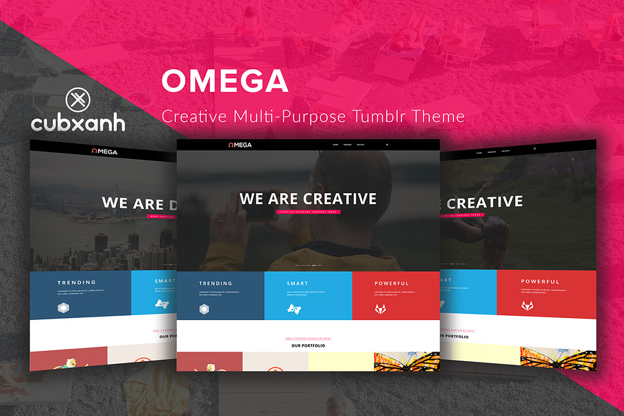 Omega - Creative Tumblr Theme in Tumblr Themes - product preview 8