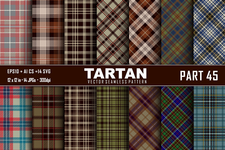 Seamless  Tartan Pattern Part - 45 in Patterns - product preview 8