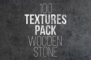 100 Textures Pack. Wooden & Stone
