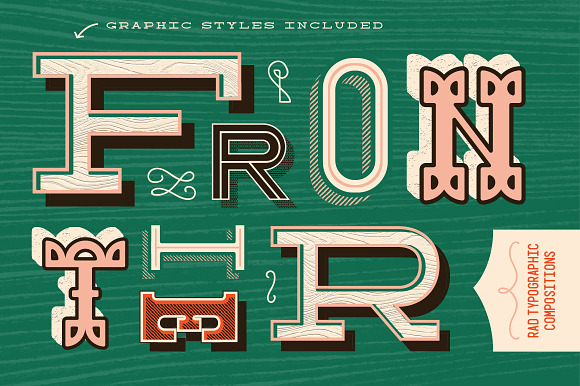 Wood Type Font Collection in Circus Fonts - product preview 3