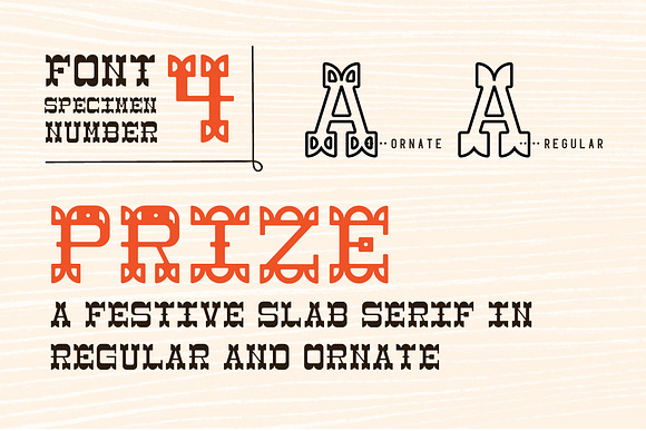 Wood Type Font Collection in Circus Fonts - product preview 7