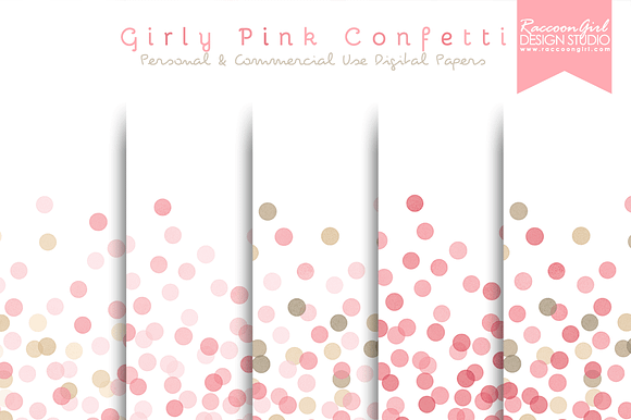 Seamless Girly Pink Confetti in Textures - product preview 1