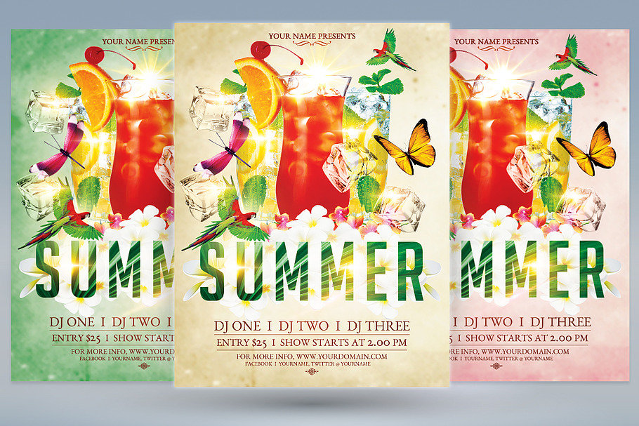 Summer party in Flyer Templates - product preview 8