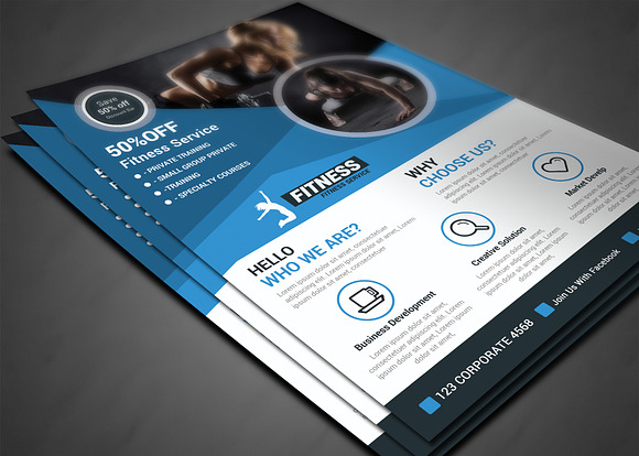 Fitness Flyer in Flyer Templates - product preview 2
