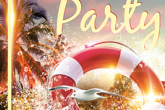 Beach Party in Flyer Templates - product preview 1