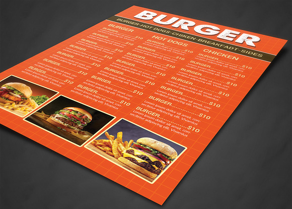 Restaurant Menu in Flyer Templates - product preview 1