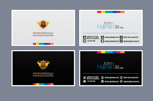 Minimal Creative Business Card in Business Card Templates - product preview 1