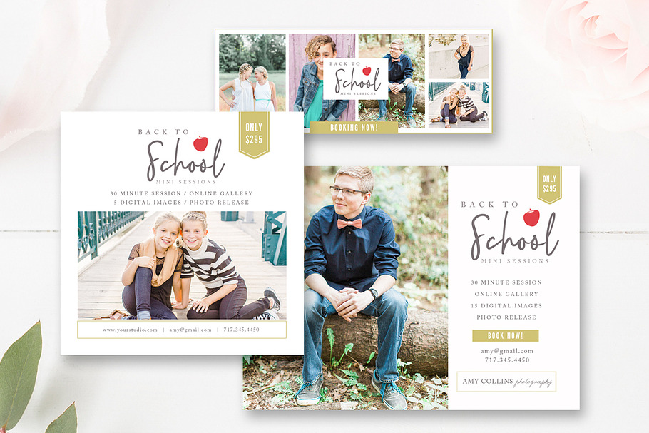 Back to School Mini Session Set in Flyer Templates - product preview 8