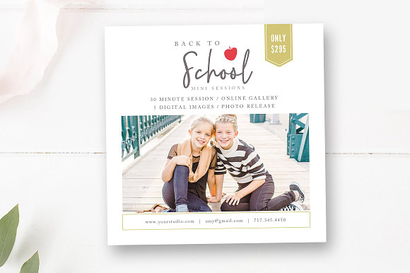 Back to School Mini Session Set in Flyer Templates - product preview 2