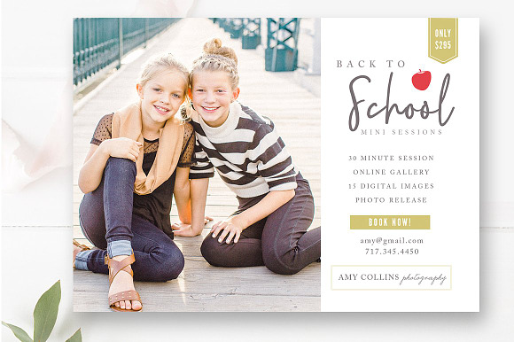 Back to School Mini Session Set in Flyer Templates - product preview 3