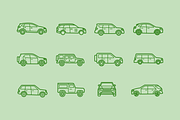 12 SUV & Land Rover Icons