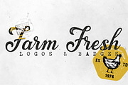 24 FARM FRESH Logos & Badges