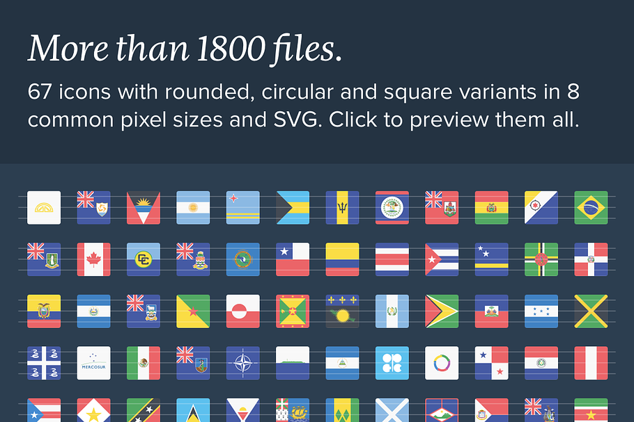 The Flags of the Americas Icon Set in Flag Icons - product preview 8