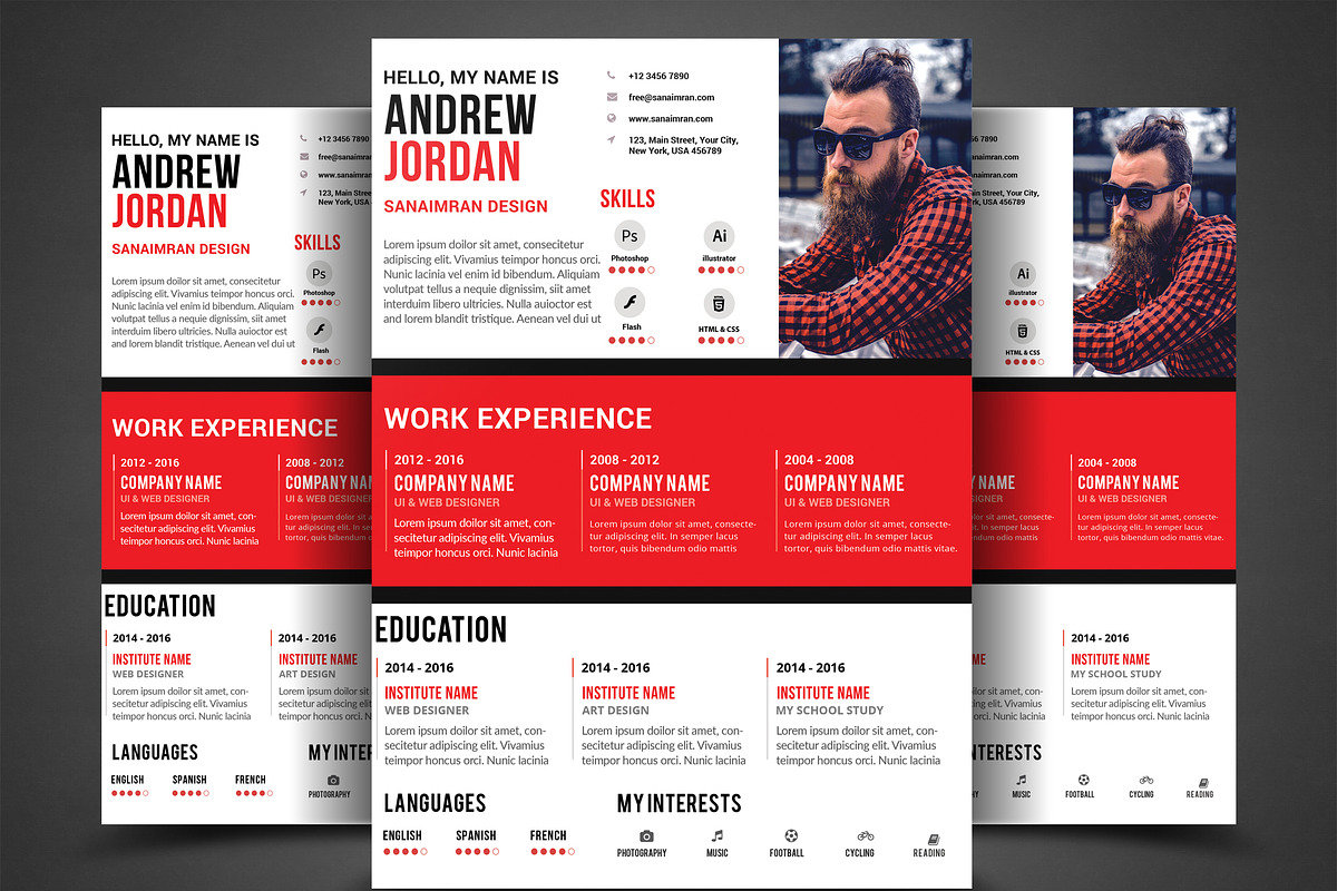 Resume in Flyer Templates - product preview 8