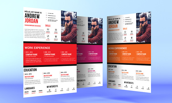 Resume in Flyer Templates - product preview 2