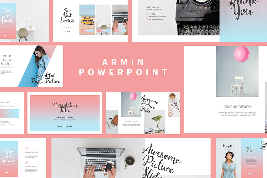Armin Lookbook Presentation in PowerPoint Templates - product preview 8