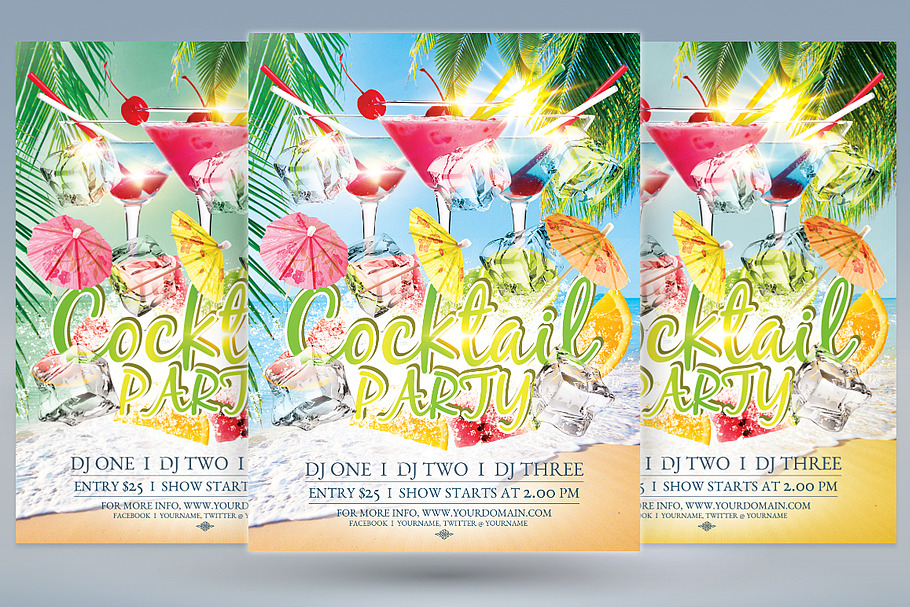 Cocktail Party in Flyer Templates - product preview 8