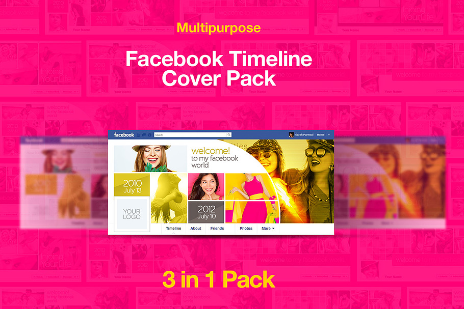 Modern Facebook Timeline Cover Pack in Facebook Templates - product preview 8