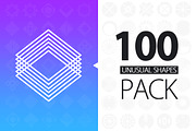 100 Unusual Shapes Pack