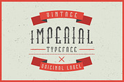 Imperial label typeface