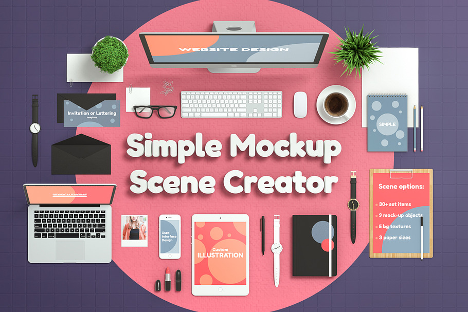 Simple Mockup Scene Creator in Scene Creator Mockups - product preview 8