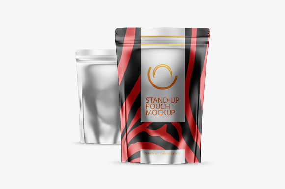 Stand-Up Pouch Mockup in Product Mockups - product preview 1