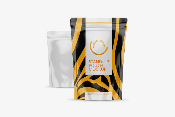 Stand-Up Pouch Mockup in Product Mockups - product preview 4