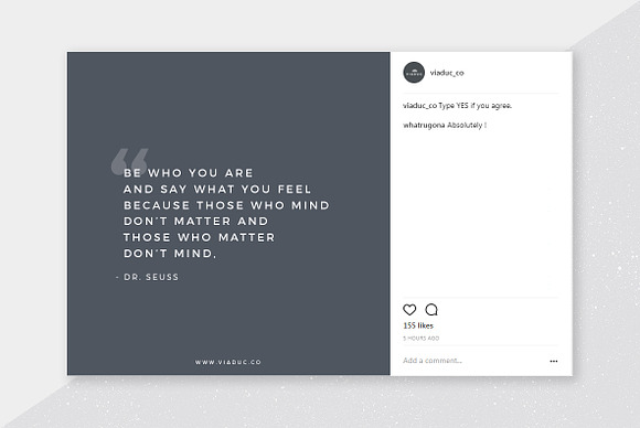 Quotes Social Media Kit in Instagram Templates - product preview 3