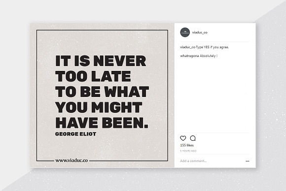 Quotes Social Media Kit in Instagram Templates - product preview 5