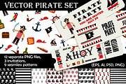 Pirate illustration pack
