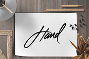 ''HAND'' Hand lettering Word