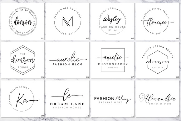 120 Elegant Branding Logo Pack in Logo Templates - product preview 5