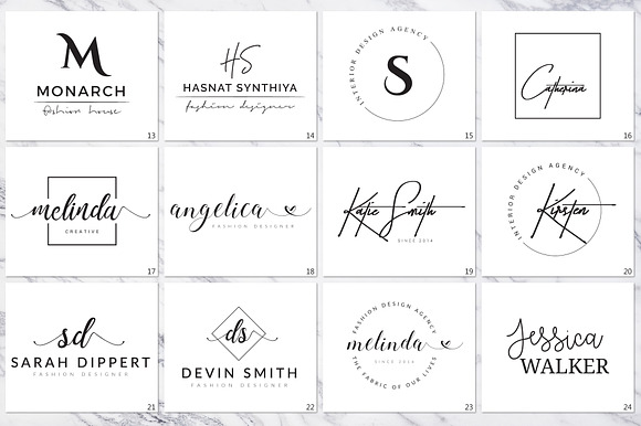 120 Elegant Branding Logo Pack in Logo Templates - product preview 6