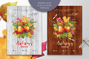 Watercolor Autumn Flyer / Poster