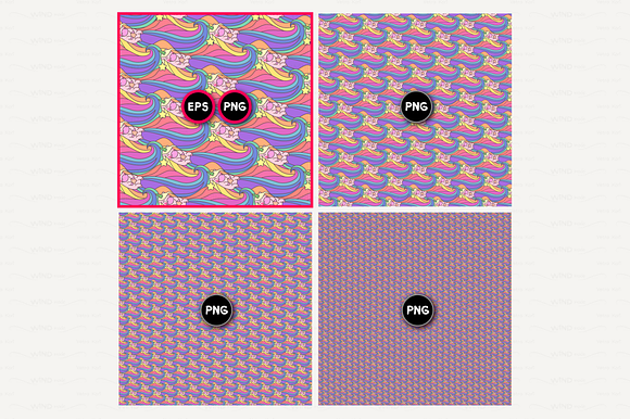 vector BIG seamless patterns SET u in Patterns - product preview 2
