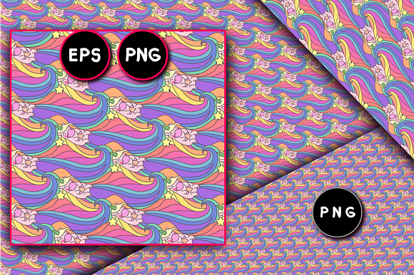 vector BIG seamless patterns SET u in Patterns - product preview 7