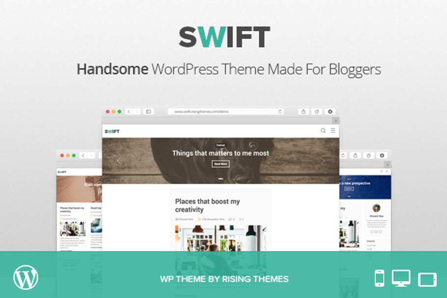 Swift handsome WP blog theme in WordPress Blog Themes - product preview 8
