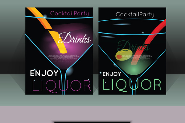 Template for nightclub or party